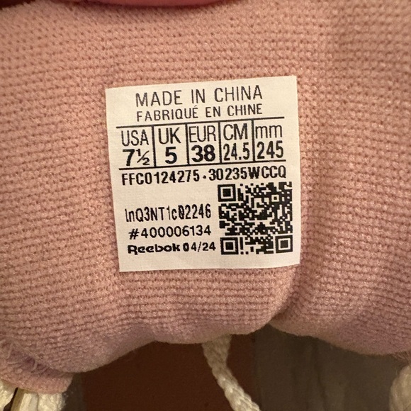 New Reebok Sneakers pink and white - Picture 5 of 5